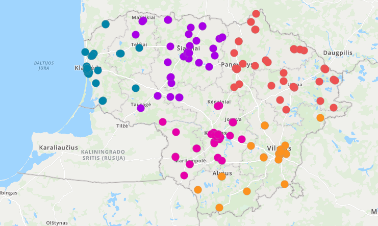 Žemėlapio aprašas pateikiamas iškart po iliustracija esančiame skyrelyje „Žemėlapio aprašo pavyzdys“.