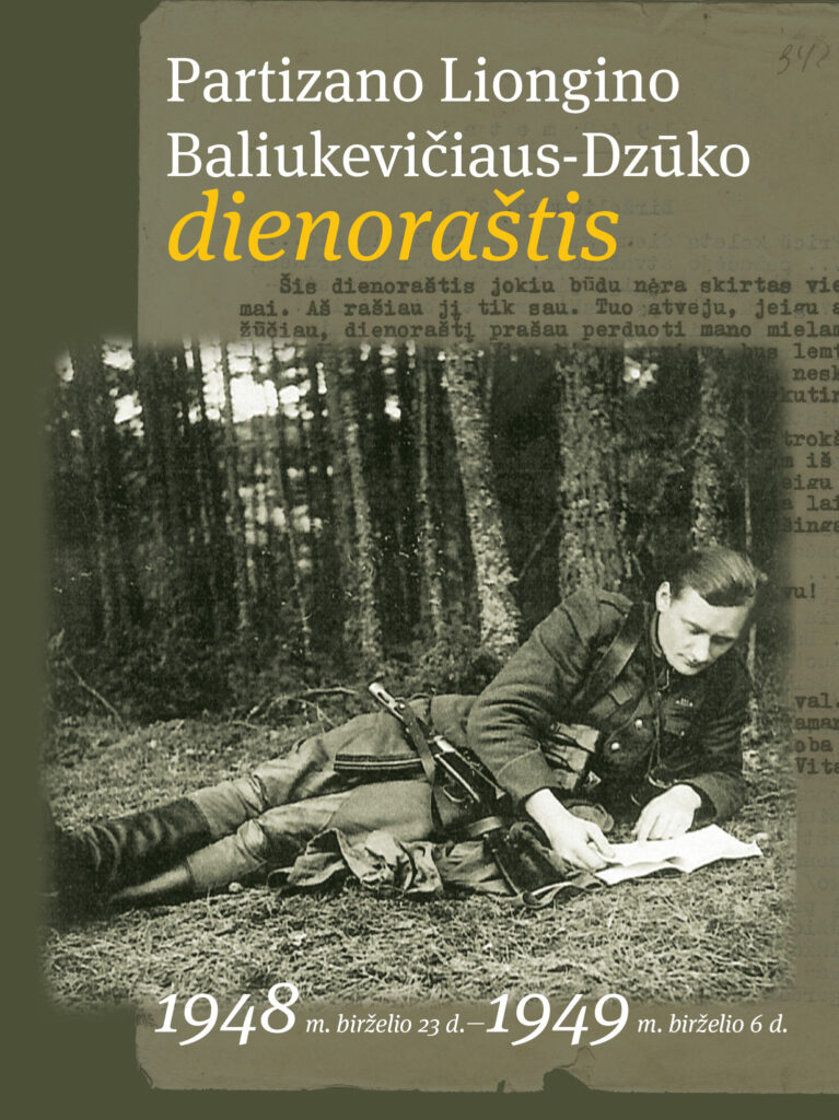 Knygos viršelis žalios samanų spalvos. Viršuje baltomis ir geltonomis raidėmis parašyta „Partizano Liongino Baliukevičiaus-Dzūko dienoraštis“. Žodis „dienoraštis“ stambesnis ir išryškintas geltona spalva. Fone matyti neryškus dienoraščio puslapis su mašinėle spausdintu tekstu. Viršelio centre – partizano fotografija: jaunas tamsiaplaukis Lionginas Baliukevičius-Dzūkas guli miško proskynoje ant paklotės ir skaito. Jis vilki tamsią uniformą, avi ilgaaulius batus, ant klubų pasiguldęs tamsų ilgavamzdį šautuvą. Po nuotrauka, pačioje viršelio apačioje, nurodytas dienoraščio laikotarpis: „Tūkstantis devyni šimtai keturiasdešimt aštuntų metų birželio dvidešimt trečia diena–tūkstantis devyni šimtai keturiasdešimt devintų metų birželio šešta diena“. Knygoje pateiktos nuotraukos ar kitos iliustracijos yra nespalvotos.